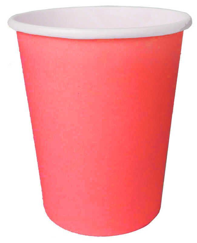 BARDAK KARTON KIRMIZI 8 OZ PK:8 KL:300