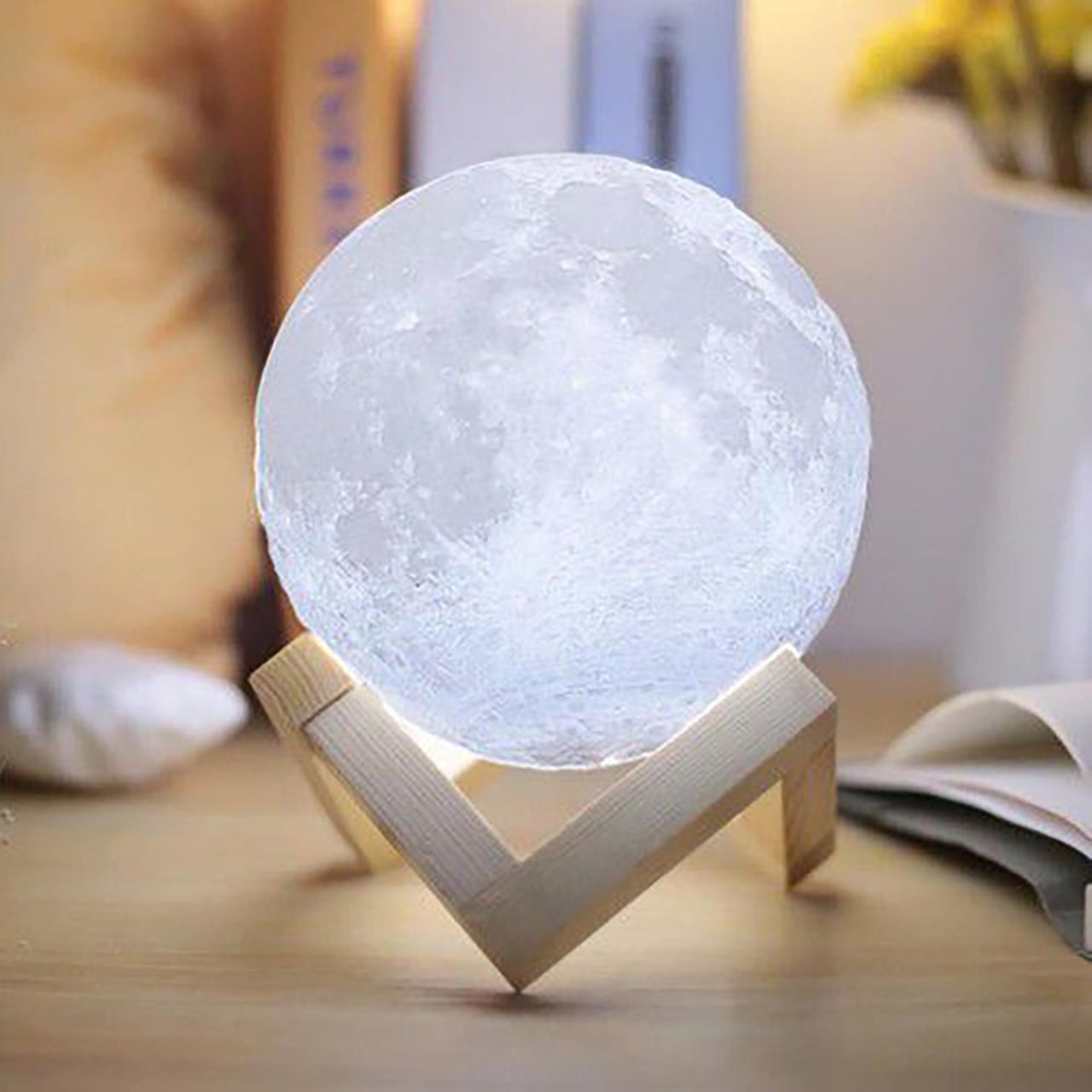 3D Ay Gece Lambası