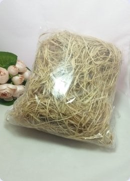 Doğal Rafya Asetat Kutu Taban Süsü