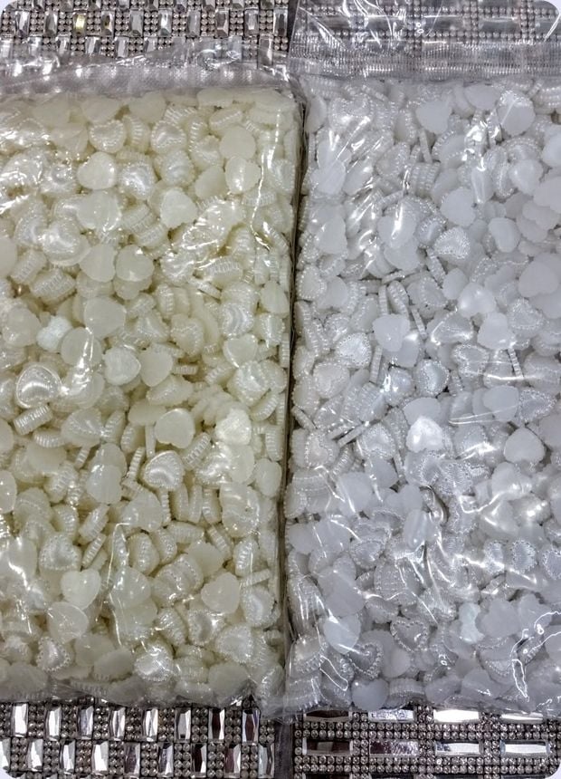 1000 li Kenarları noktalı Yarım kalp