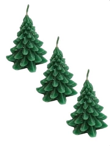 10 Cm Yılbaşı Ağacı Mum