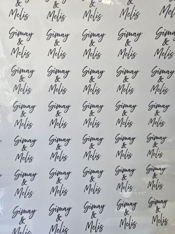 3 Cm Yuvarlak Şeffaf Sticker (sade) / Etiket 1 Sayfa (100 Adet)
