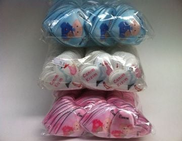 Tekstil kalp bebek şekeri