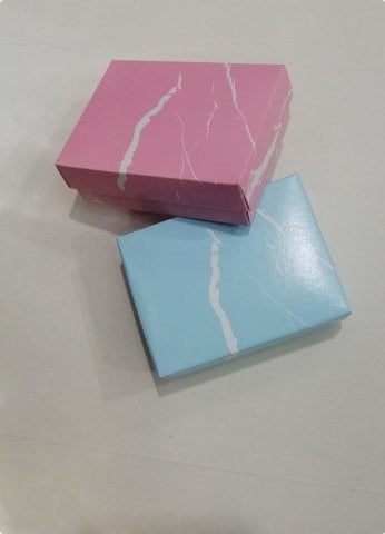 30 Lu Uv Baskılı (8x6x3 Cm) Süngerli Karton Takı Kutuları