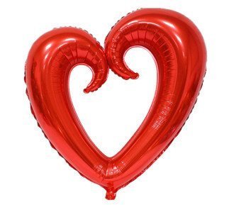 FOLYO BALON KALP ORTASI BOŞ KIRIMIZI