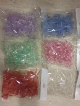 Hazır Organze Tül Fiyonklar 20'li Paket
