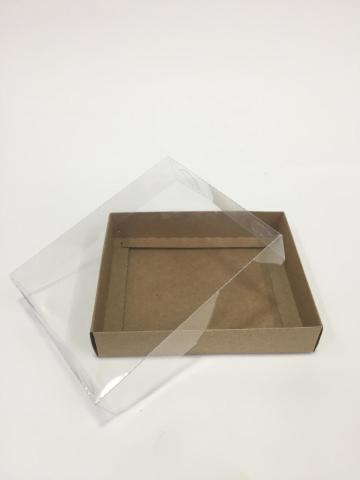 15x12x3 Altı Kraft Karton Üstü Asetat Kutu 20 li
