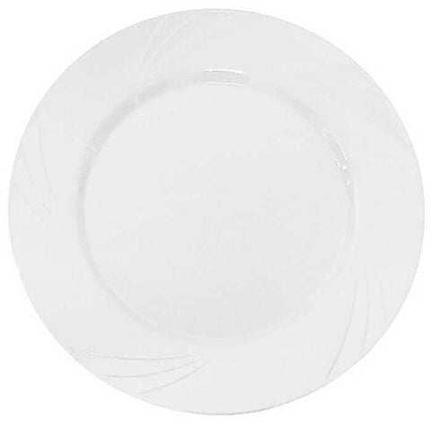 6 LI TABAK KRİSTAL MİKA 22,5 CM BEYAZ