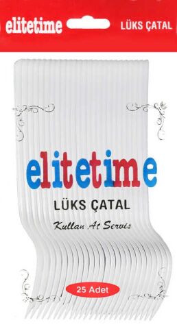 25 Lİ ÇATAL LÜKS BEYAZ