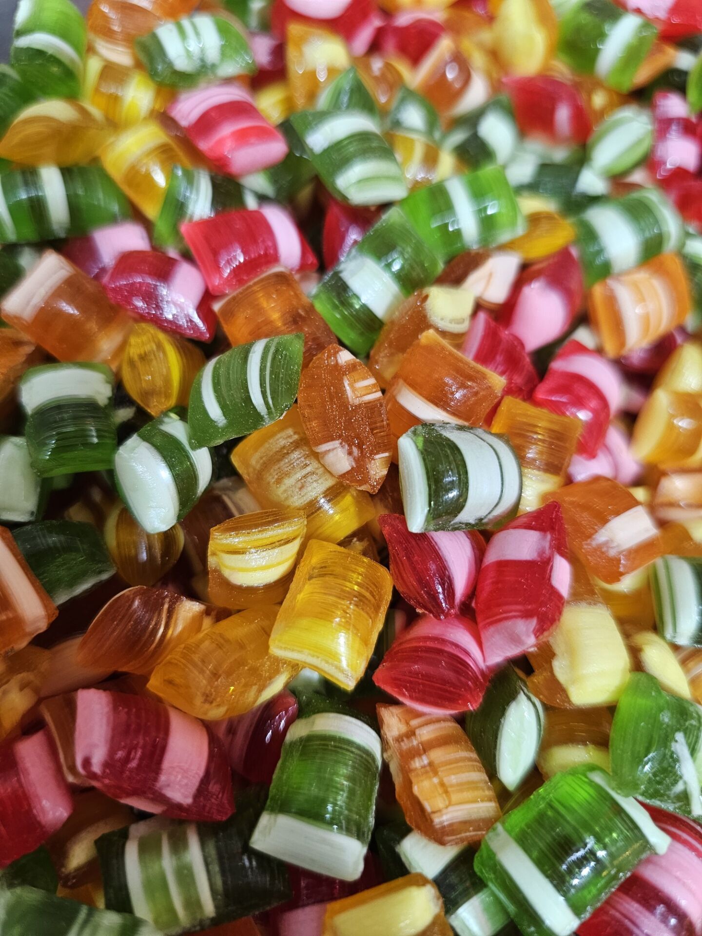 Yüksek Aromalı Çizgili Bonbon Şeker