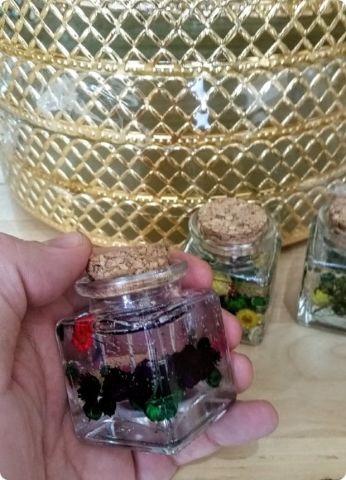 1 Pk Çiçekli Jel Mum (Mantar Kapaklı Kare Kavanoz)