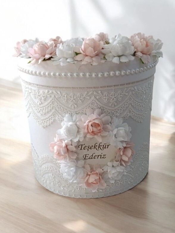 Süslü Silindir Takı Sandığı