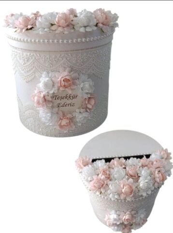 Süslü Silindir Takı Sandığı