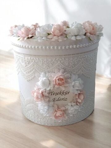 Süslü Silindir Takı Sandığı