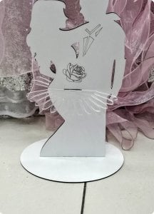 Ahşap Gelin Damat Peçetelik