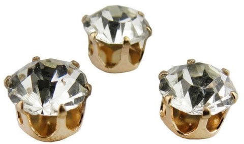 50 Lİ PIRLANTA MOD SÜSLEME TAŞI ALTIN 10MM