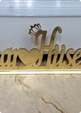 Nişan,Nikah Masa üstü Pleksi Ayna İsimlik