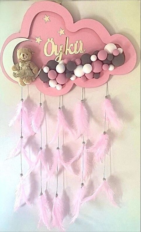 Bulut Şeklinde Işıklı & Işıksız Toplu Kapı Süsü