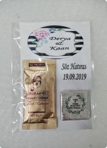 50 li Süslü Türk Kahvesi,Çikolata Söz,nişan hediyeliği
