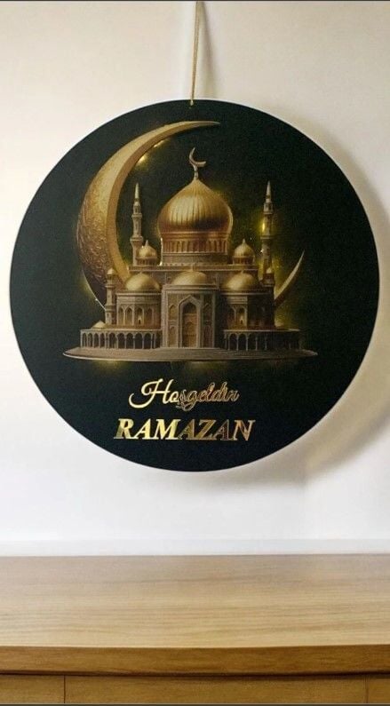 Cami Desenli Işıklı Ramazan Kapı & Duvar Süsü