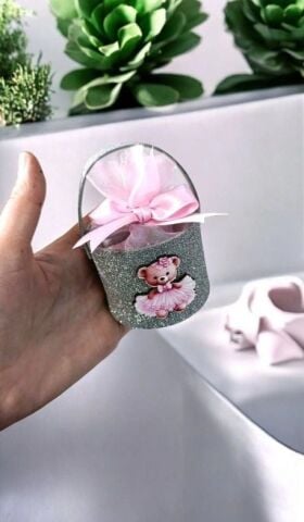 Süslü Simli Kulplu Keseli Çanta