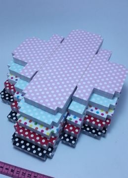 Demonte / katlanmamış  Altı Karton Puantiyeli Asetat kutu