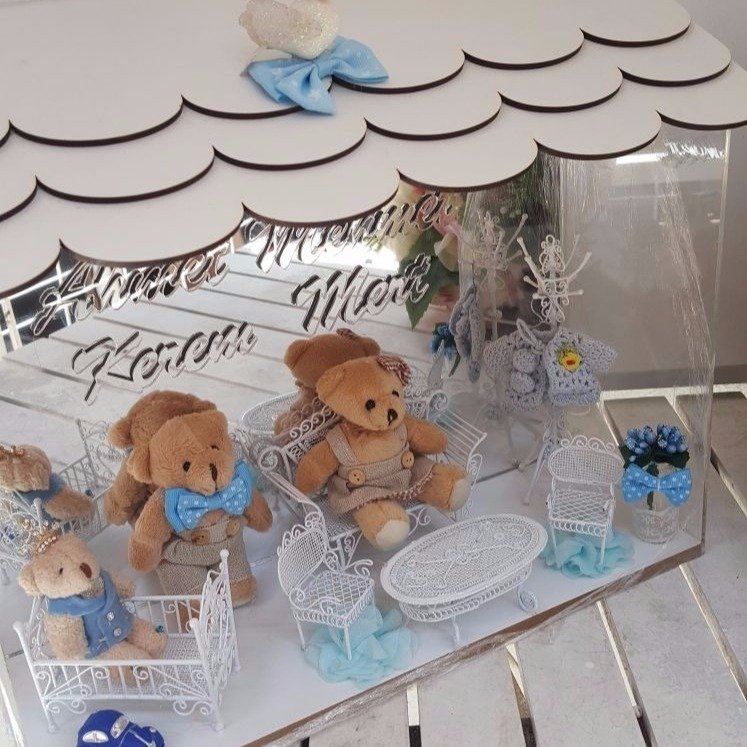 Süslü,Kapı Süsü Ferforje Setli Mika Ev Fonlu