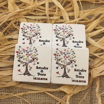 Doğal Taş Baskı Magnet Söz,Nişan,Kına,Nikah Kınahediyelik