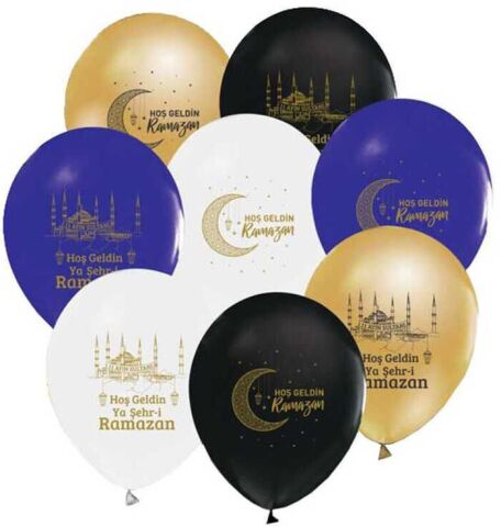 50 Lİ BALON RAMAZAN TEMALI KARIŞIK MODEL