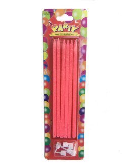 6 LI MUM SİMLİ 14 CM PEMBE
