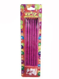 6 LI MUM SİMLİ 14 CM MOR