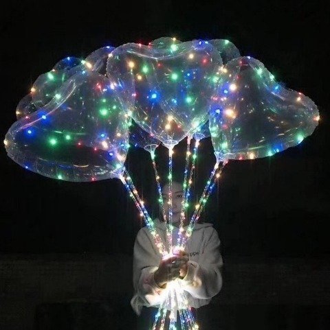 Şeffaf KALP balon