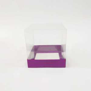 12x12x12 cm Altı Karton Üstü Asetat  Kutu