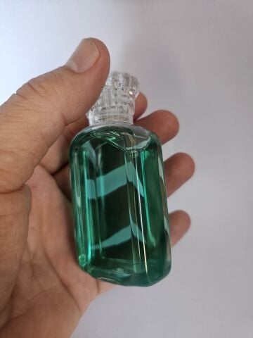 Pvc Dikdörtgen 50 cc Kristal kapaklı Şişe