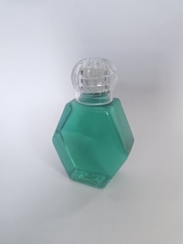 Pvc Altıgen 50 cc Kristal kapaklı Şişe