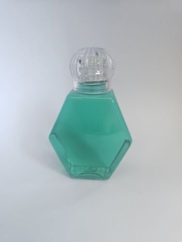 Pvc Altıgen 50 cc Kristal kapaklı Şişe