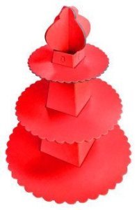 CUP CAKE STANDI PİRAMİT MODELİ DÜZ RENK