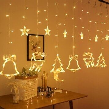 3m 6 Sıra Şekilli Perde Led Işık Gün Işığı MZ-16-11