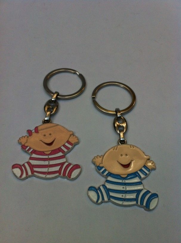 pijamalı bebek metal anahtarlık