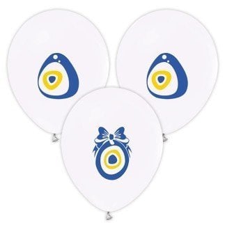 100 LÜ BALON NAZAR BONCUĞU BEYAZ