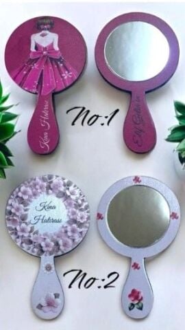 Çift tarafı baskılı Mdf El Aynası