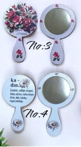 Çift tarafı baskılı Mdf El Aynası