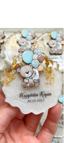 Epoksi üstü ahşap obje hediyelik(20 adet)