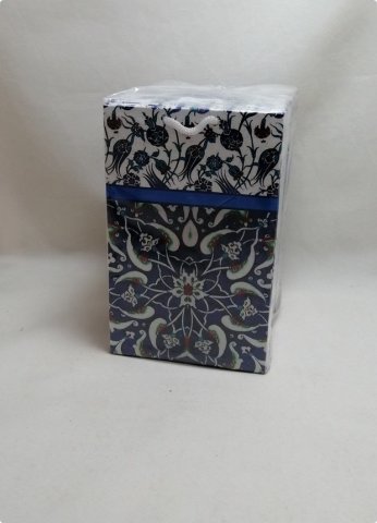 25 Li 11x17 Cm Çini Desenli Karton Çanta Poşet