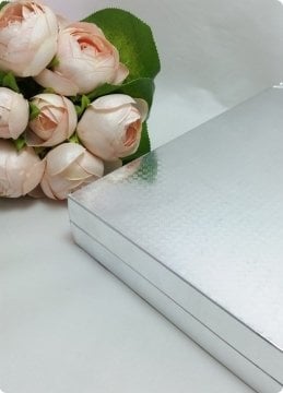 12 Li Karton Dikdörtgen Madlen Çikolata Kutusu (Büyük Boy 72 Lik)