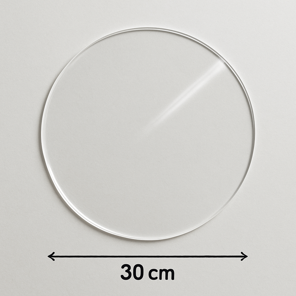 30 cm 2mm şeffaf pleksi