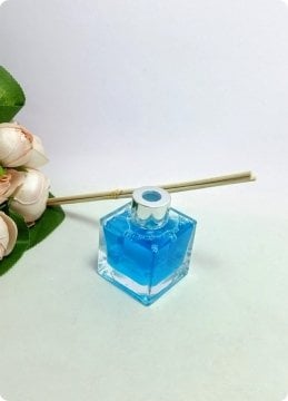 20 Li Bambu Yerli Kare Parfüm / Koku Şişesi 50 cc