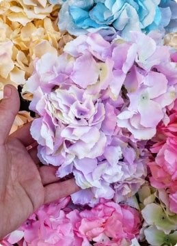 Ortanca Yapay Demet Çiçek (Büyük Boy)