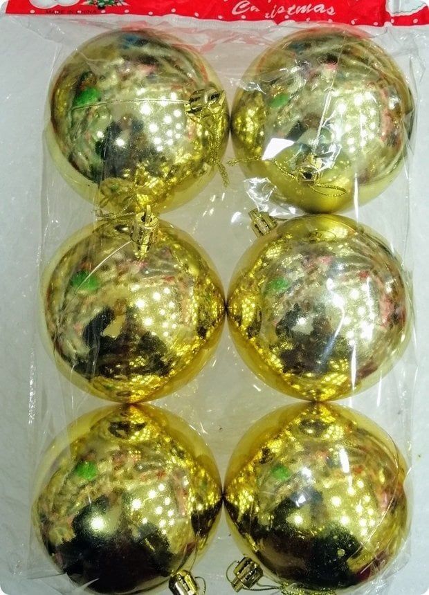 6'lı 6 cm yılbaşı ağaç Cici top süsleme