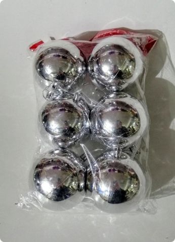 6'lı 6 cm yılbaşı ağaç Cici top süsleme